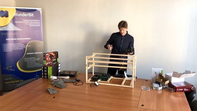 Как собрать ферму для майнинга на 6 видеокарт NVIDIA GTX1050TI?