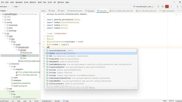 Java REST API wiht JWT-token, часть 2 смотреть онлайн