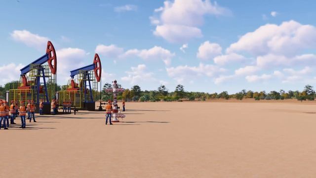 Производство бизнес ролика и 3D визуализация процесса для нефтяной промышленности МНГК версия в 4K смотреть онлайн