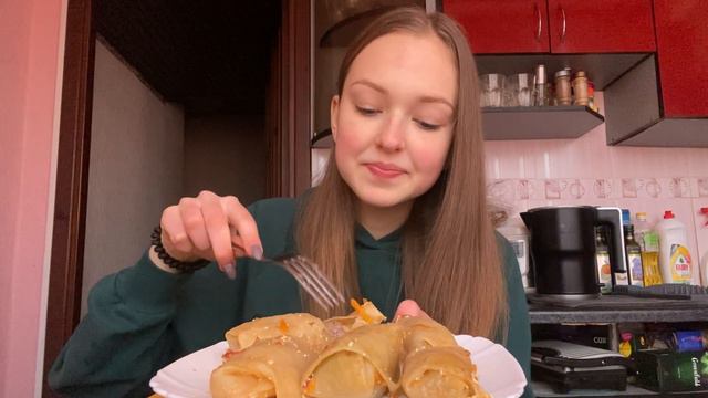 МУКБАНГ | ГОЛУБЦЫ🥘MUKBANG CABBAGE ROLLS смотреть онлайн