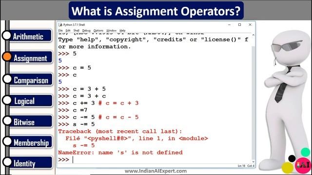 Assignment Operators in Python | Python 3 Online Course (A to Z ) in Hindi #27 смотреть онлайн