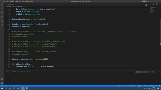 Quering Records - Python SQLAlchemy #3 смотреть онлайн