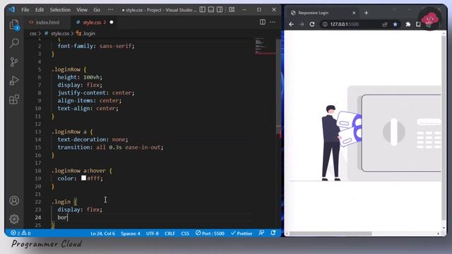 Make Responsive Login Form Using Bootstrap | Login Form In HTML CSS смотреть онлайн