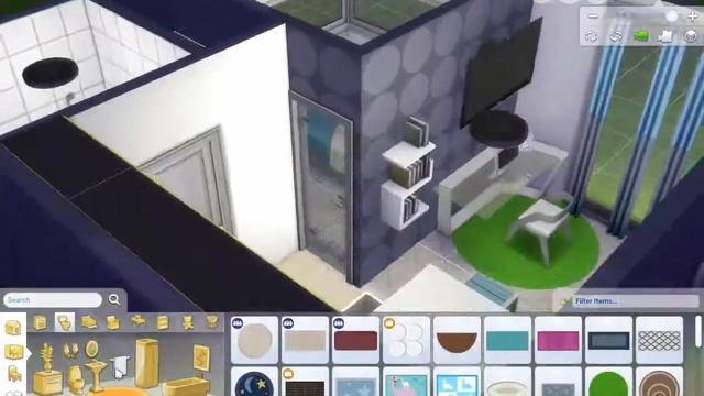 The Sims 4 House Building | Micro Challenge | 6x6 | Modern Turquoise смотреть онлайн