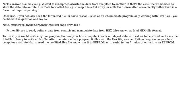 Arduino: A library for manipulate Intel Hex data? (3 Solutions!!) смотреть онлайн