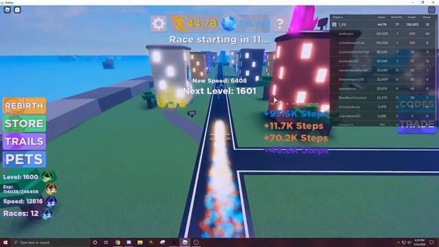 ROBLOX | Legends Of Speed Hack / Script | Infinite Steps & Gems | All Pets | OP смотреть онлайн