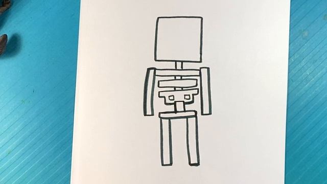 EASY How to Draw MINECRAFT SKELETON смотреть онлайн