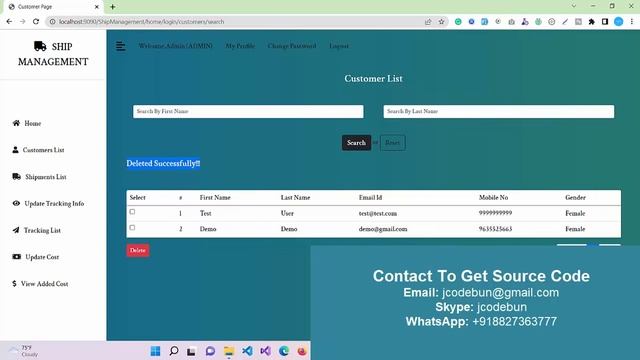 Ship Management Project in Spring boot, JPA, Hibernate, and mysql with source code смотреть онлайн