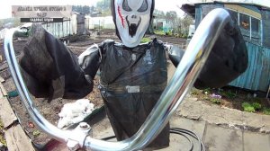 Пугало крик своими руками в саду