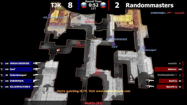 GOLDEN GUNS 2023 CS 1.6: TJK vs Randommasters (de_dust2) смотреть онлайн
