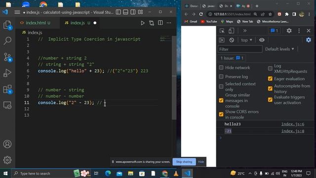 JavaScript Type Coercion and type conversion смотреть онлайн