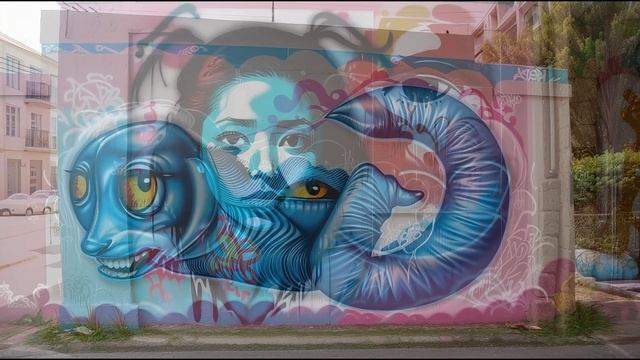 AI-Generated Urban Art Gallery: Mesmerizing Graffiti Evolution ?? смотреть онлайн