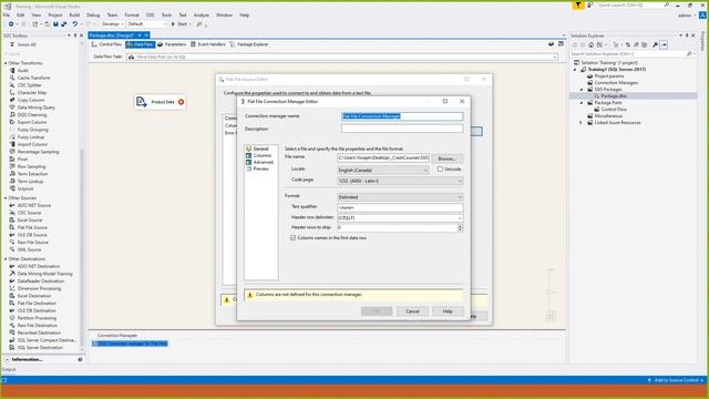 Part 4 SSIS Crash Course in Amharic language Moving CSV File to SQL смотреть онлайн