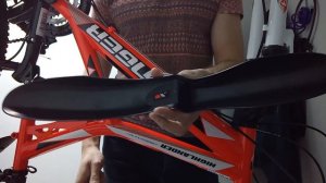 Как поставить переднее крыло на велосипед Стингер