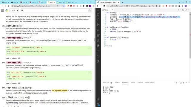 CS50P PSet0 ~ Tip Calculator | Solution смотреть онлайн