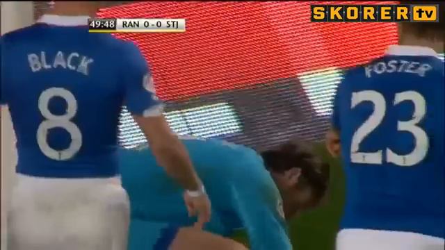 Glasgow Rangers- St. Johnstone - Steve Simonsen hit his head to the pole, was hospitalized смотреть онлайн