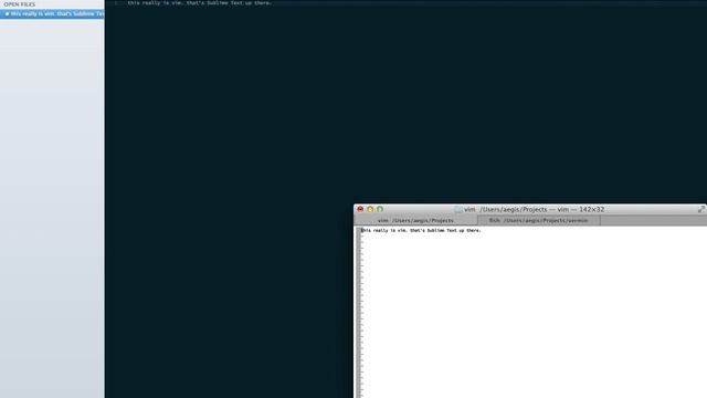 Sublime Text + Vim смотреть онлайн