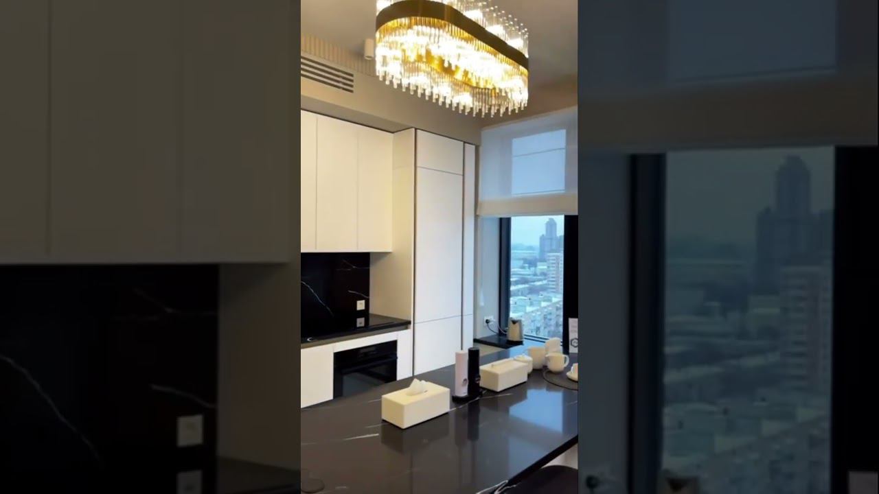 Уютная и стильная кухня-гостиная на нашем готовом объекте в ЖК «Серебряный парк» смотреть онлайн