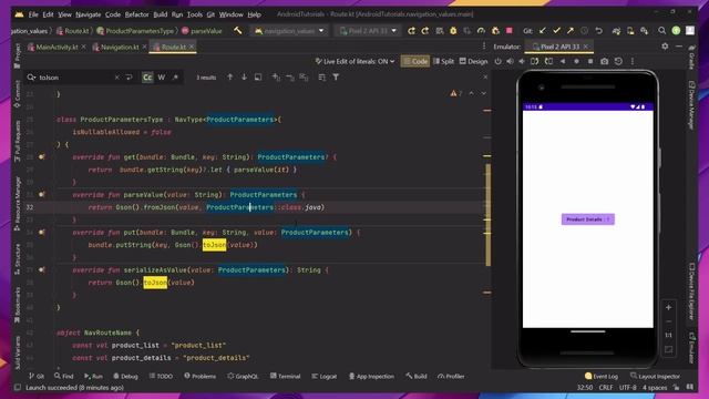 Jetpack Navigation Custom NavType [ parseValue , serializeAsValue ] - Tutorial смотреть онлайн