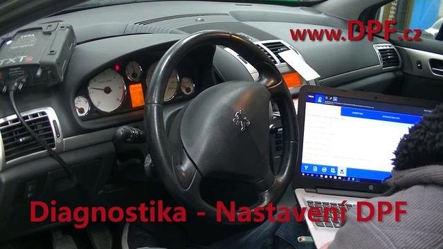 Peugeot 407 - Čištění FAP filtru смотреть онлайн
