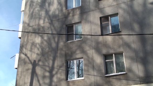 Утепление фасада в 1997 году, торец пятиэтажки утеплён пенопластом 50 мм, декоративка Короед смотреть онлайн