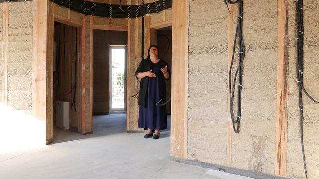 Опыт строительства купольного дома из костры конопли. Сфера кетер.