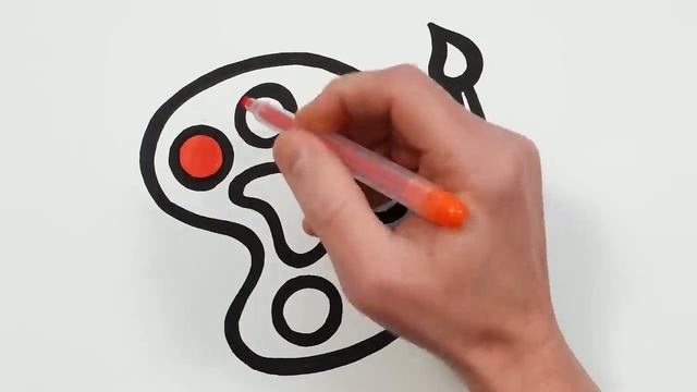 Рисуем фломастерами. Простой милый рисунок. Рисование для детей смотреть онлайн