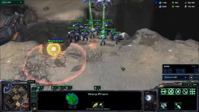 Single Disruptor Drop Defence, StarCraft 2 Legacy of the Void смотреть онлайн