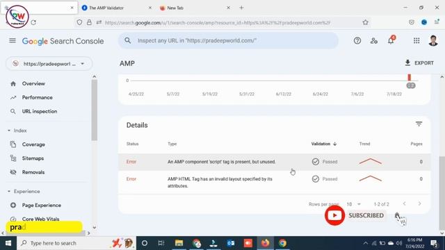An AMP Component 'script' Tag Is Present, But Unused | WordPress AMP Issue In Search Console смотреть онлайн