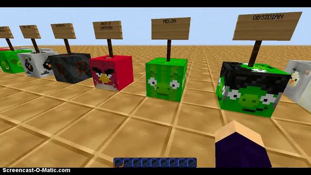 Minecraft 1.5.2 ANGRY BIRDS! Texture pack! смотреть онлайн