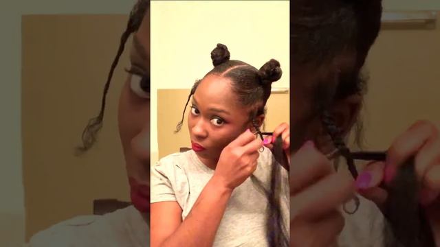 2 HUGE Afro Puff Drawstring Ponytails From Amazon смотреть онлайн