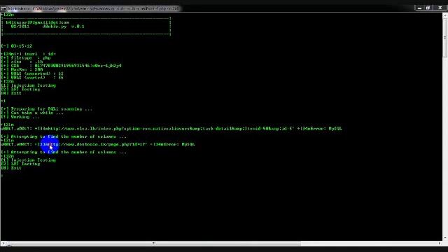 Sql Vulnerable Scanner (python) смотреть онлайн