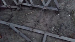 Старинная борона для мотоблока.