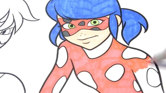 Lady Bug and Super Cat Леди Баг и Супер Кот Онлайн раскраска Видео антистресс смотреть онлайн