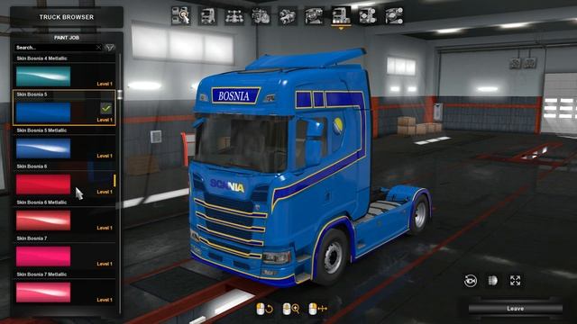 ETS2 [1.34] Mod Skin Bosnia for Scania S Next Gen Download смотреть онлайн