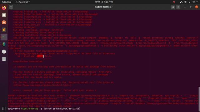 Error trying to install Postgres for python psycopg2 | pip install python psycopg2 (solved 100%) смотреть онлайн
