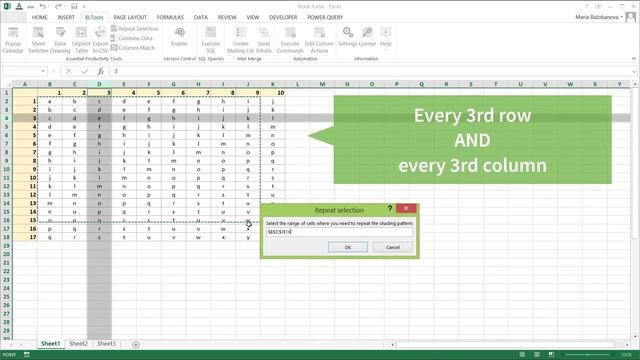 Easily select alternate rows, columns, or checkerboard pattern throughout large Excel ranges смотреть онлайн