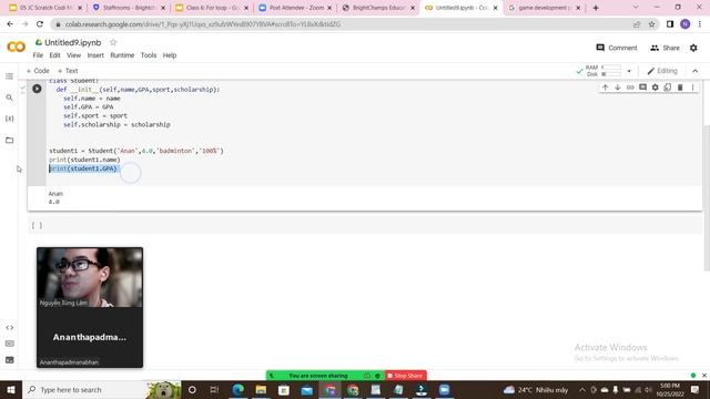 Ananthapadmanahan . Grade 12. Python Tutorial - Basic OOP - BrightChamps (25/10/2022). смотреть онлайн