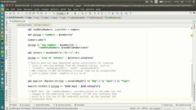 Android Kotlin Tutorial #149 - Collections-List,set,map смотреть онлайн