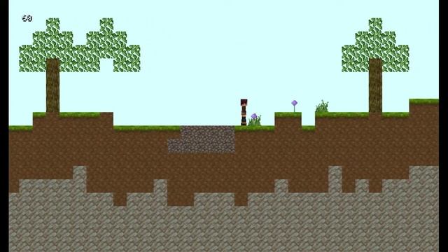 2D Minecraft - Showcase 1 - random terrain generation, camera setup смотреть онлайн