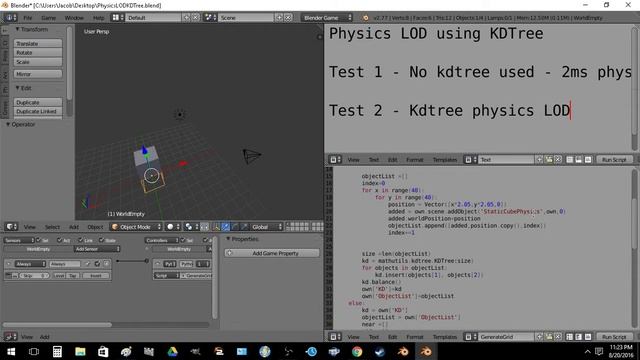 KDTree based Static Mesh Physics LOD смотреть онлайн