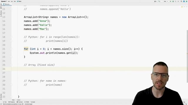 Python to Java - Episode 7 (Arrays and ArrayLists) смотреть онлайн