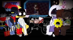 [Рус/Eng] Undertale React To Afton Family {Michael Afton} [Gacha Diamond]