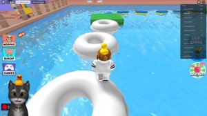 ЛОТКОВ БЕЖИТ из ЗОМБИ АКВАПАРКА в ROBLOX!