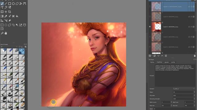 Krita Stable Diffusion Inpainting