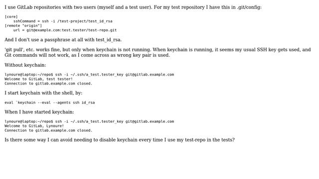 Unix & Linux: Keychain ssh-agent overriding specified SSH key смотреть онлайн