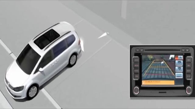 Volkswagen Sharan Animation Rear Assist смотреть онлайн
