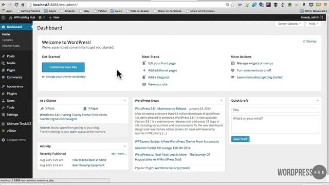 WordPress 3.8 Overview Part 1 смотреть онлайн