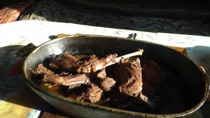 Тушим зайца на обед