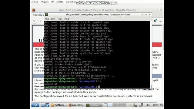 como instalar apache, php,my sql, phpmyadmin en ubuntu 18.08 desde maquina virtual( смотреть онлайн
